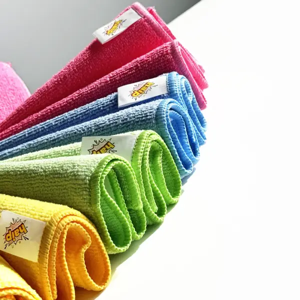 Komplet ścierek z mikrofibry w różnych kolorach